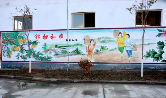 乾县乡镇文化墙 乡风文明焕发新活力