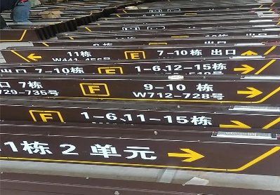 乾县广告标识中，常见的几种安装方式。