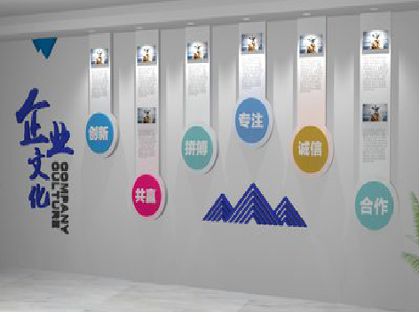 乾县企业文化墙需要传递什么办公文化？